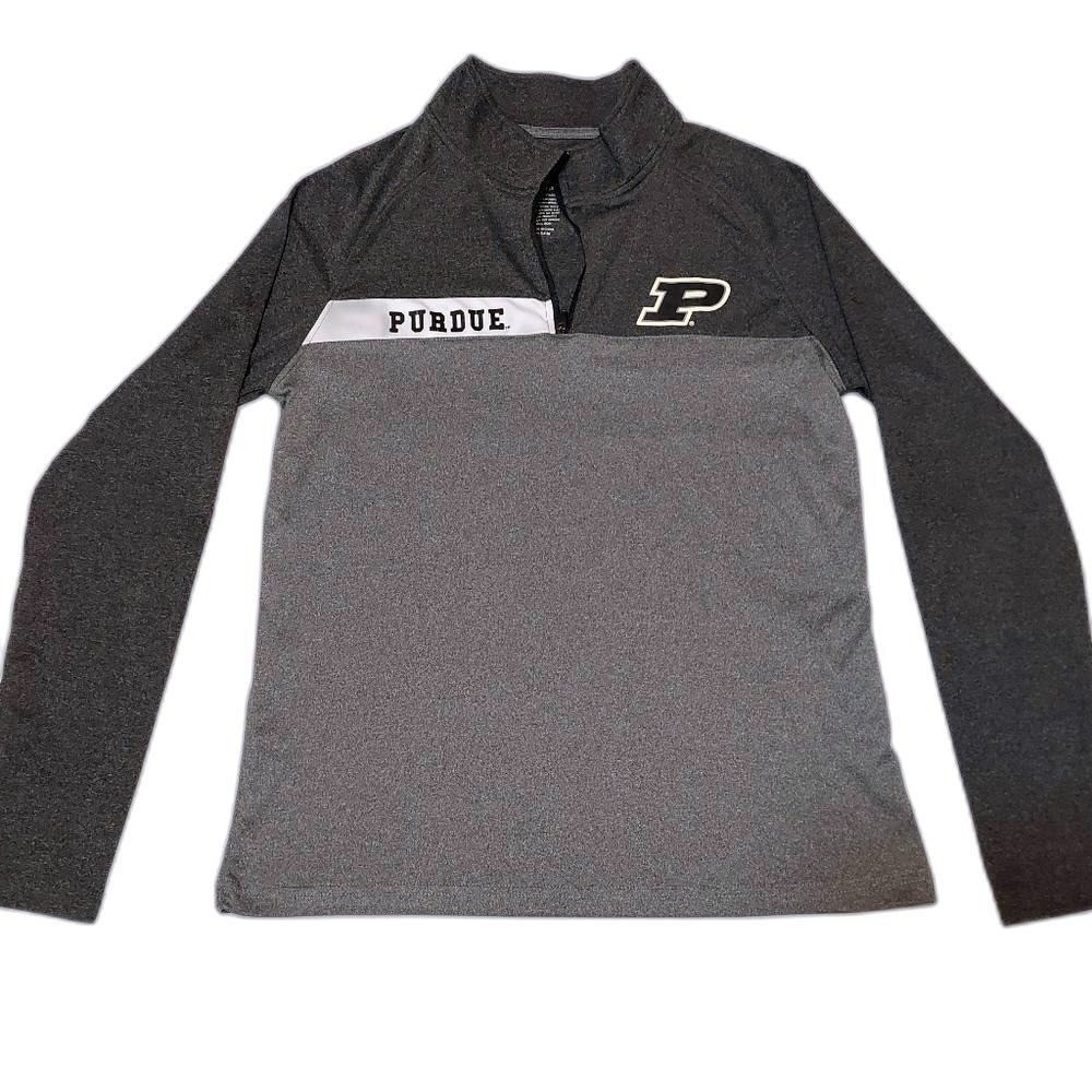 Purdue University Boilermakers 1/4 Zip Performance‎ Pullover Youth XL Colosseum